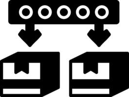 Supplier Dependency Risk Assessment Glyph vector