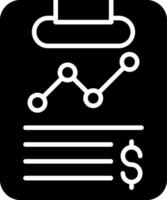Credit Report Evaluation Form Glyph vector