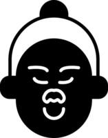 Dual Tip Blackhead Extractor Glyph vector