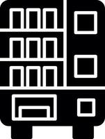 Snack and Drink Vending Machine Glyph vector