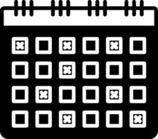 Unplanned Employee Absences Tracker Glyph vector