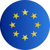 Flag of European Union Gradient vector