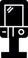Ticket and Info Kiosk Glyph vector