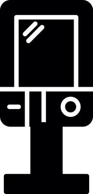 Ticket and Info Kiosk Glyph