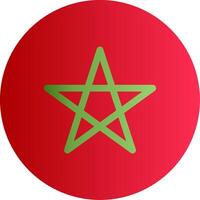 Flag of Morocco Gradient vector