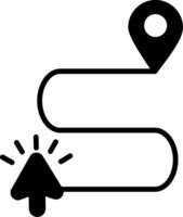 Navigate Website Menu Glyph vector