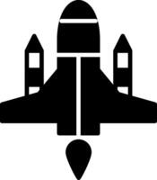 NASA Space Shuttle Design Glyph vector