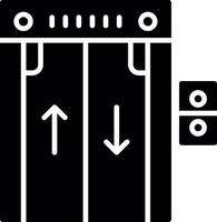 Multi Level Passenger Elevator Glyph vector