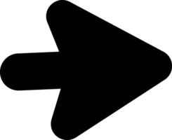 Go Forward Button Glyph vector