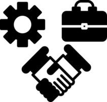 Team Collaboration App Suite Glyph vector