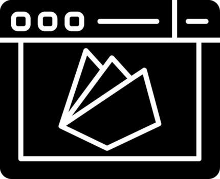Firebase Real Time Database Glyph vector