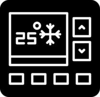 Engine Thermostat Valve Glyph vector