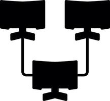 Local LAN Party Event Glyph vector