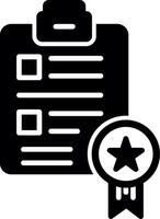 Complete Client Project Outline Glyph vector