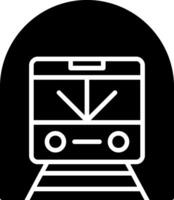Station Wall Subway Art Display Glyph vector