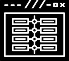 Visual Project Timeline Graphic Glyph vector