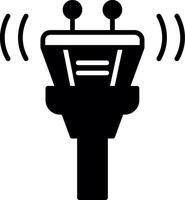 Central Air Traffic Control Operations Glyph vector