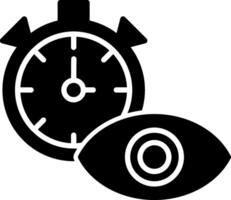 Office Time Tracking App Glyph vector