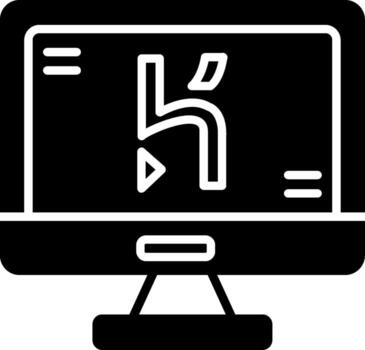 Heroku App Deployment Tool Glyph vector