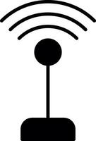Public WiFi Access Zone Glyph vector
