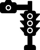 Automated Traffic Cam Symbol Glyph vector