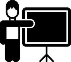 Onboarding Training Session Slides Glyph vector