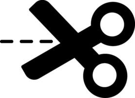 Scissors Glyph icon vector