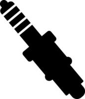 Platinum Spark Plug Glyph vector