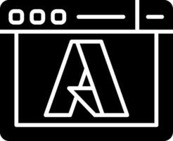 Microsoft Azure Services Glyph vector