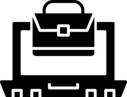 Remote Work From Home Glyph vector