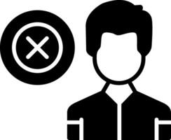 Process or Equipment Failure Glyph vector