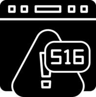 Error 516 Service Boot Loop Error Glyph vector