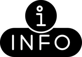 Info Panel Button Glyph vector