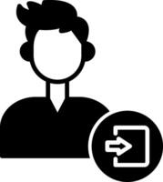 Log In Credentials Glyph vector