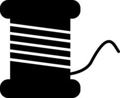 Rosin Core Solder Wire Glyph vector
