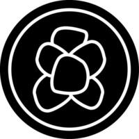Micrococcus luteus Skin Flora Microbe Glyph vector