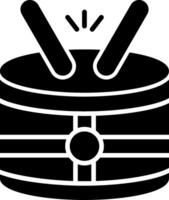 Percussion Drum Set Glyph vector