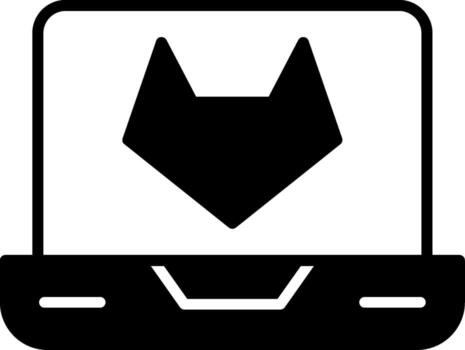 gitlab código colaboración glifo vector