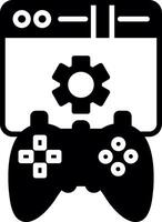 Creative Game Design Process Glyph vector