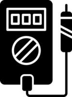 Digital Multimeter Device Glyph vector