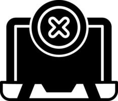 Device Not Ready Notification Glyph vector