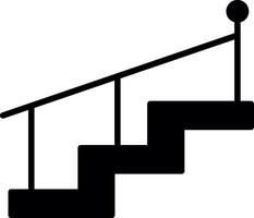 Platform Safety Handrails Glyph vector