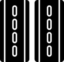 Fast Highway Driving Icon Glyph vector