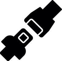 Passenger Seatbelt Fastener Glyph vector