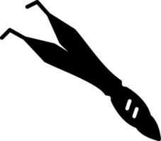 Precision Tip Tweezers Glyph vector