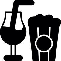 Beverage Cart Service Glyph vector