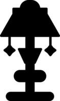LED Adjustable Desk Lamp Glyph vector