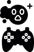 Playable Game Character Glyph vector