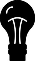 Screw In Light Bulb Glyph vector