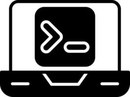 Terminal Command Console Glyph vector